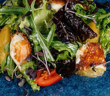 Микс-салат с халлуми