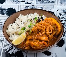 Рис карри с курицей