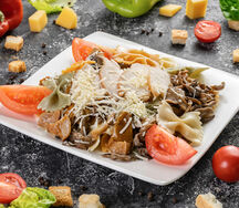 Паста Грибное трио с курицей