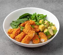 Поке с темпура креветками