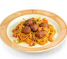 Паста с фрикадельками
