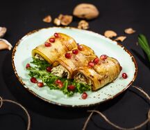 Баклажаны фаршированные с грецкими орехами