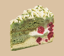 Торт фисташковый с малиной