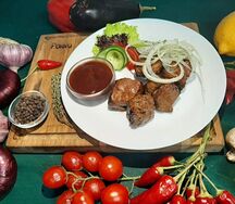 Говяжья печень на мангале