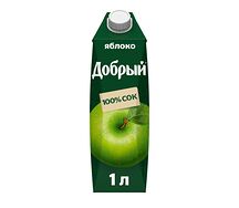 Сок Добрый зелёное Яблоко
