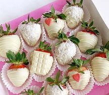 Клубника в белом шоколаде