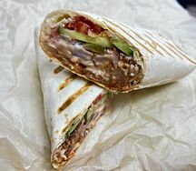 Шаурма в обычном лаваше 