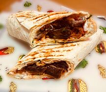 В лаваше с говядиной