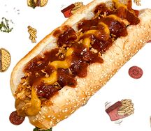 Датский с куриной колбаской