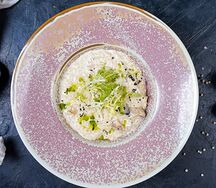 Ризотто с грибами и черным трюфелем