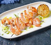 Креветки тигровые на гриле