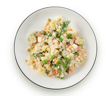 Салат оливье с курицей