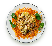 Салат с курицей и опятами