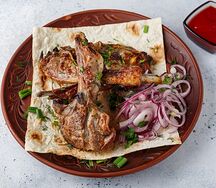Шашлык из бараньей корейки