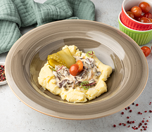 Бефстроганов с пюре