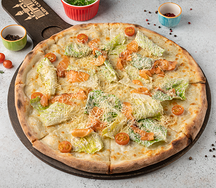 Пицца Цезарь лосось