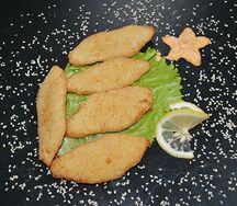 Ломтики сяке в панировке