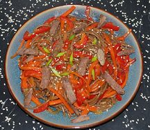 Лапша Соба с говядиной