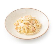 Паста с копчёным лососем