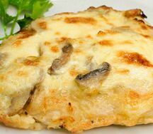 Куриное филе с грибами
