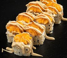 Запечённый ролл с креветкой