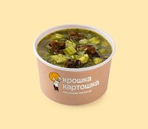 Зеленый суп с древесными грибами