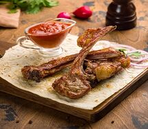 Шашлык из бараньей корейки