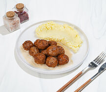 Митболы с картофельным пюре