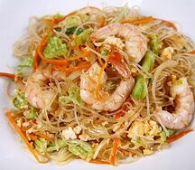Рисовая лапша с креветками (230 гр.)