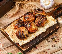 Картофель молодой на углях