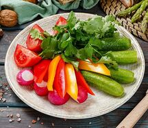 Букет из свежих овощей