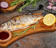 Дорадо на мангале