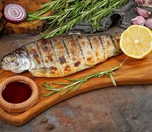 Форель на мангале