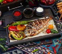 Дорадо с овощами 