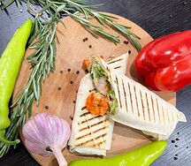 Шаурма с креветками