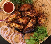 Шашлык из куриных крыльев