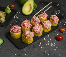 Острый ролл с гребешком