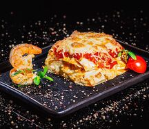 Лазанья с дальневосточной креветкой