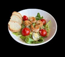 Салат Цезарь с креветками