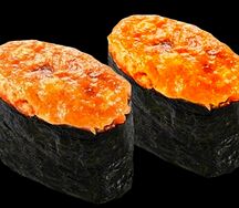 Запеченные гунканы с крабом