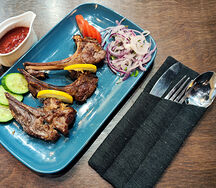 Корейка баранья на мангале