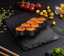 Запеченный ролл с мидиями