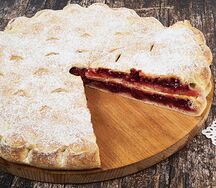 Пирог с ягодный микс