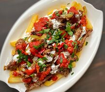 Кебаб в тарелке - Çökertme Kebabi