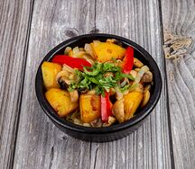 Картофель с грибами