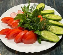 Нарезка из свежих овощей