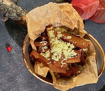 Ржаные гренки с сыром и чесноком
