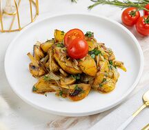 Жареный картофель с грибами
