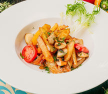 Жареный картофель с грибами