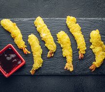 Креветки темпура